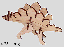 3-D Stegosaurus